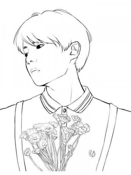 BTS coloring pages