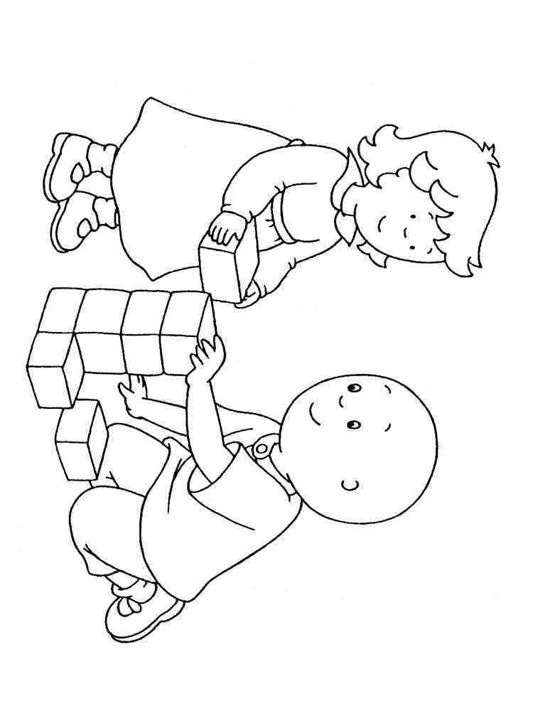 caillou coloring pages free printable caillou coloring pages
