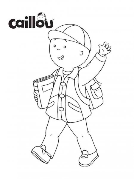 Caillou coloring pages