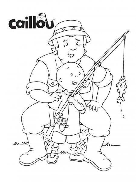 Caillou coloring pages