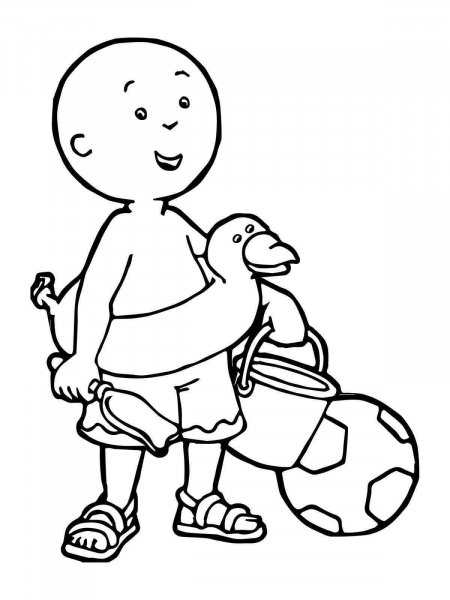 Caillou coloring pages