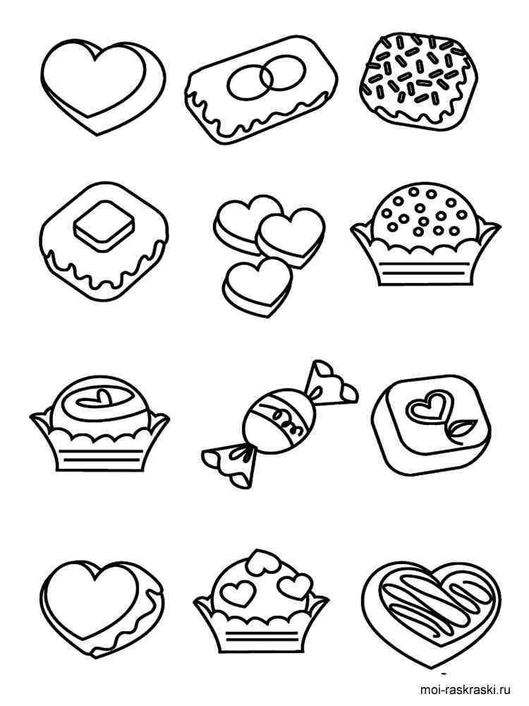 Candy coloring pages. Free Printable Candy coloring pages.