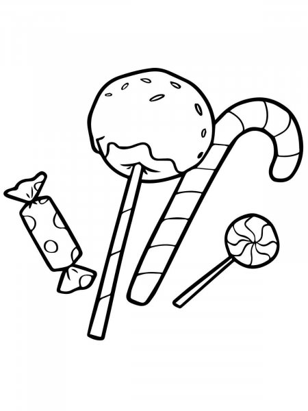 Candy coloring pages