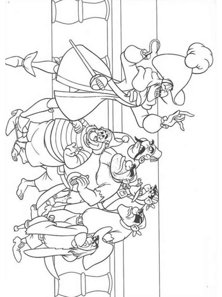 Captain Hook coloring pages