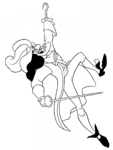 Captain Hook coloring pages