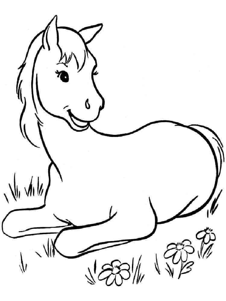 Cartoon Horse coloring pages. Free Printable Cartoon Horse coloring pages.