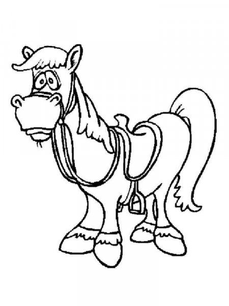 Cartoon Horse coloring pages