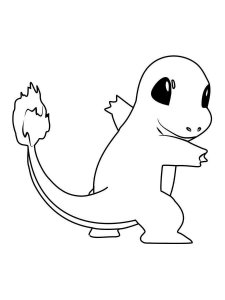 Charmander Coloring Page 8