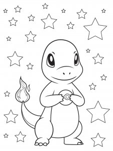 Charmander Coloring Page 7