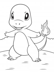 Charmander Coloring Page 8