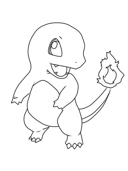 Charmander coloring pages