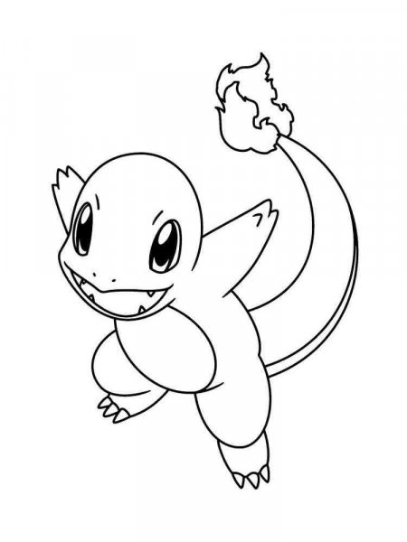 Charmander coloring pages