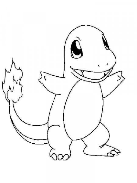 Charmander coloring pages