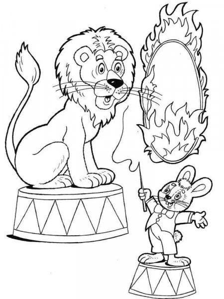 Circus coloring pages