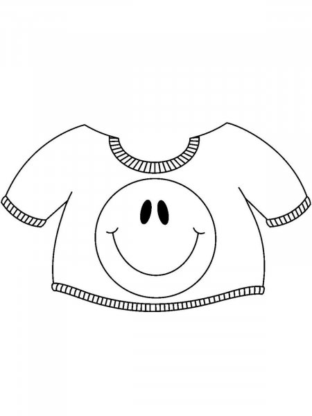Clothing coloring pages