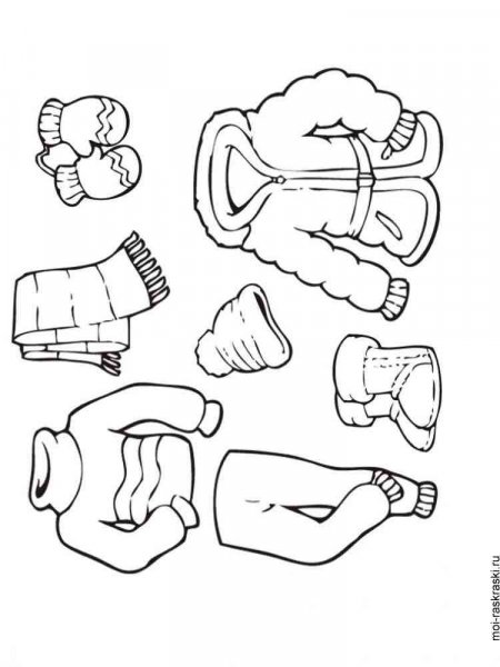 Clothing coloring pages