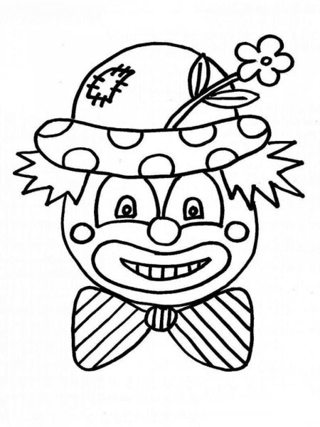 Clown coloring pages