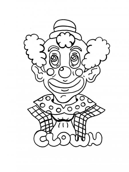 Clown coloring pages