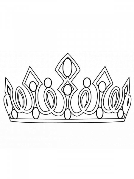 Crown coloring pages