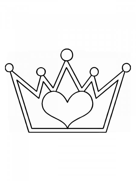 Crown coloring pages