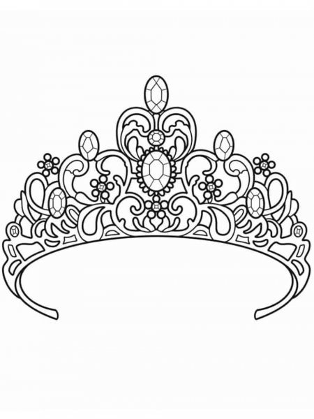 Crown coloring pages