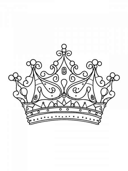 Crown coloring pages