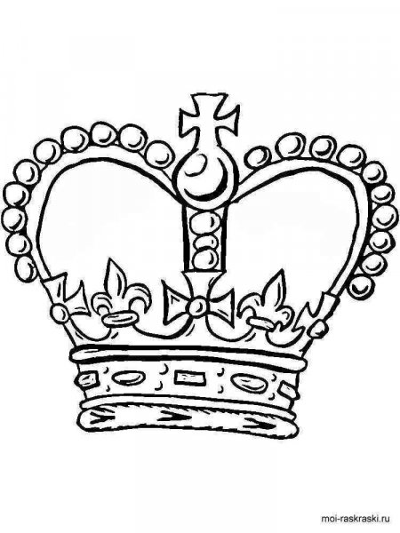 Crown coloring pages