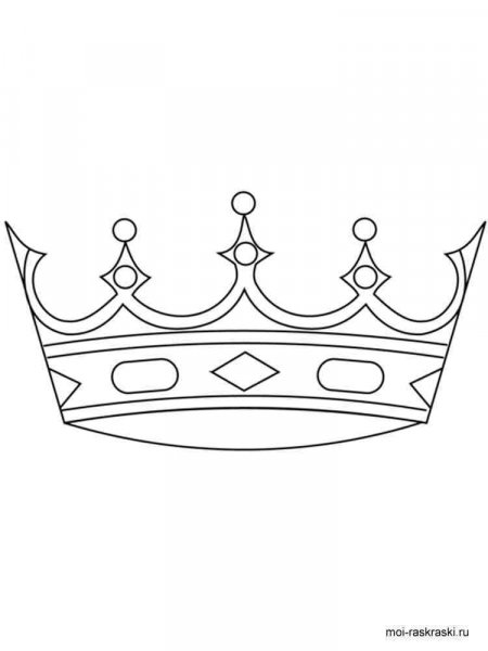 Crown coloring pages