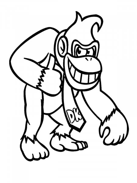 Donkey Kong coloring pages