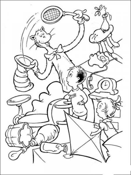 Dr. Seuss coloring pages