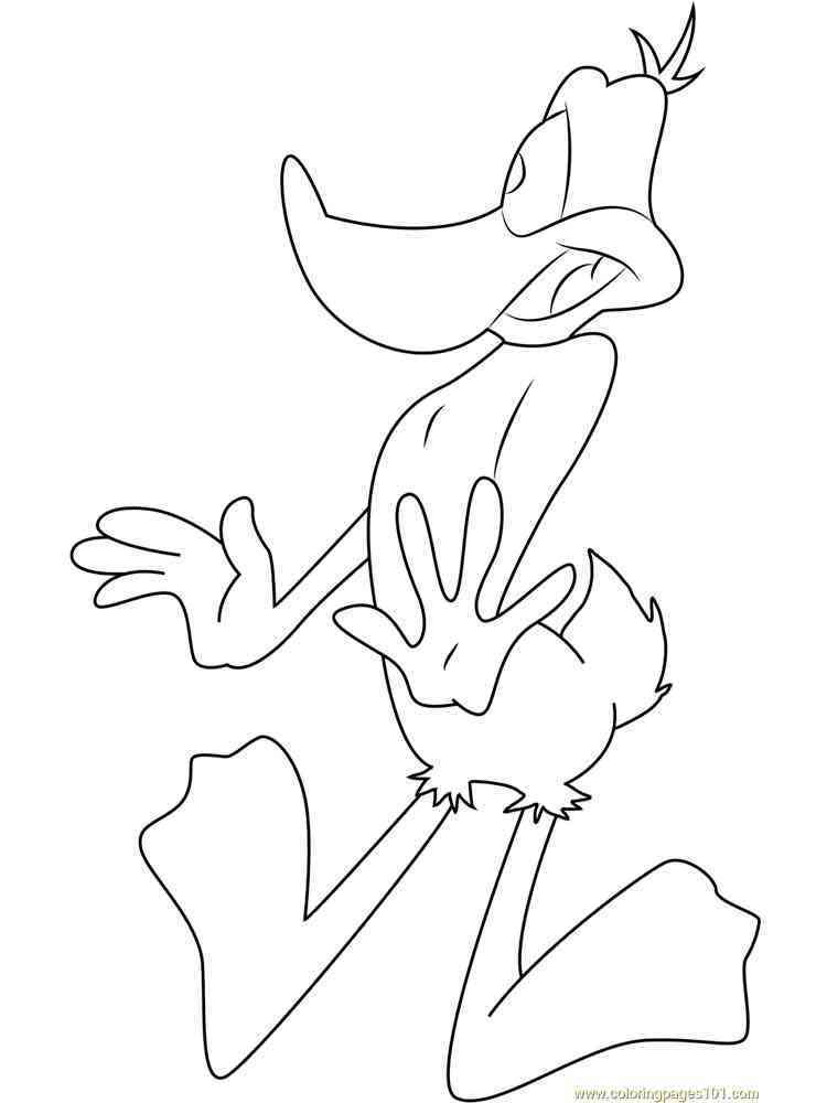 Daffy Duck coloring pages. Free Printable Duffy Dack coloring pages.