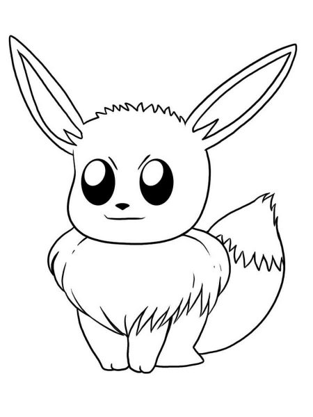 Eevee coloring pages