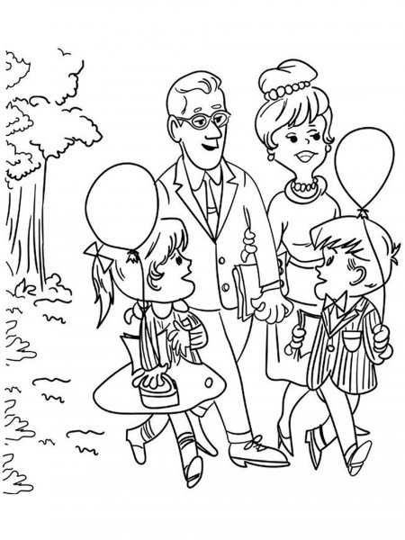 Family coloring pages