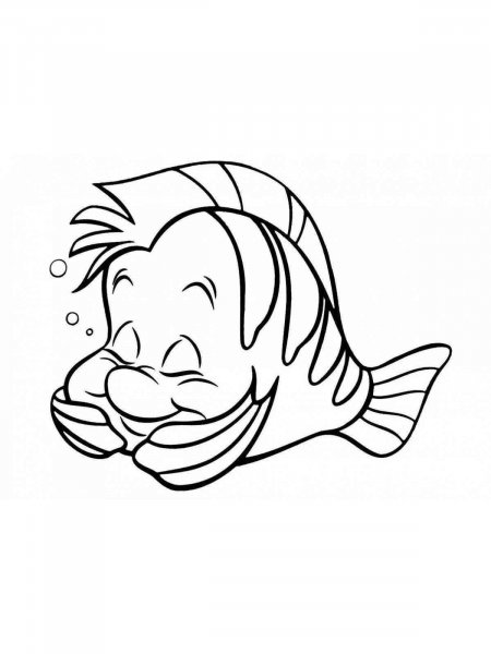 Flounder coloring pages