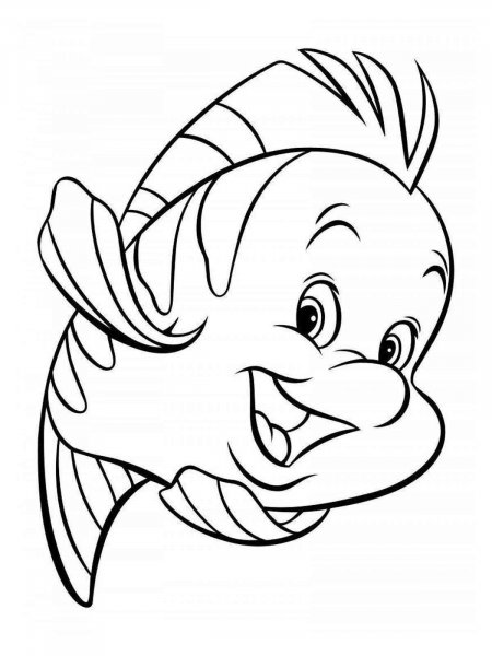 Flounder coloring pages