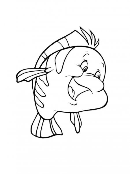 Flounder coloring pages