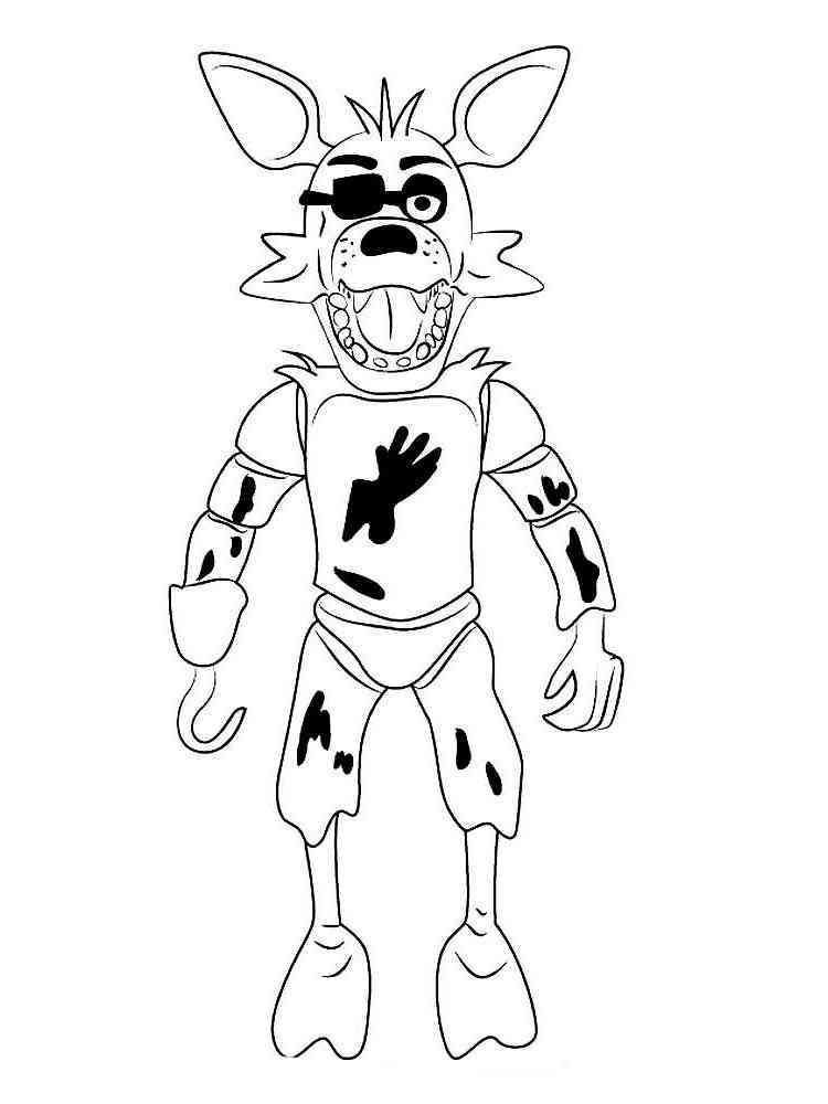 FNAF coloring pages. Download and print FNAF coloring pages
