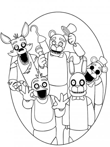 FNAF coloring pages