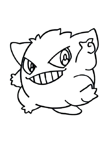 Gengar coloring pages