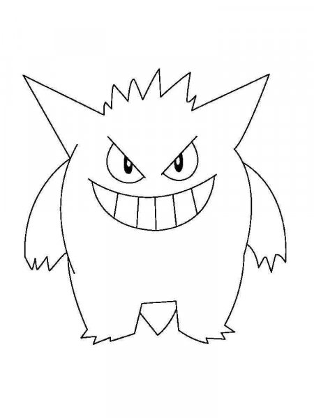 Gengar coloring pages