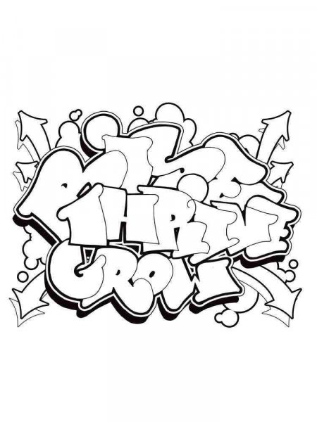 Graffiti coloring pages