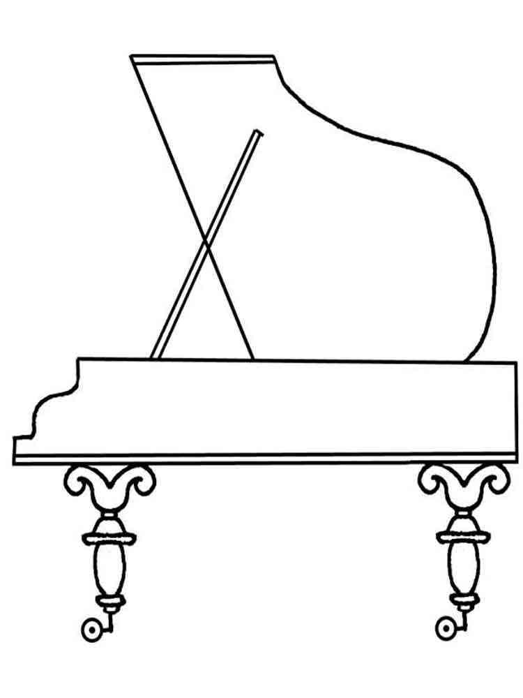 Download Grand piano coloring pages. Download and print Grand piano ...