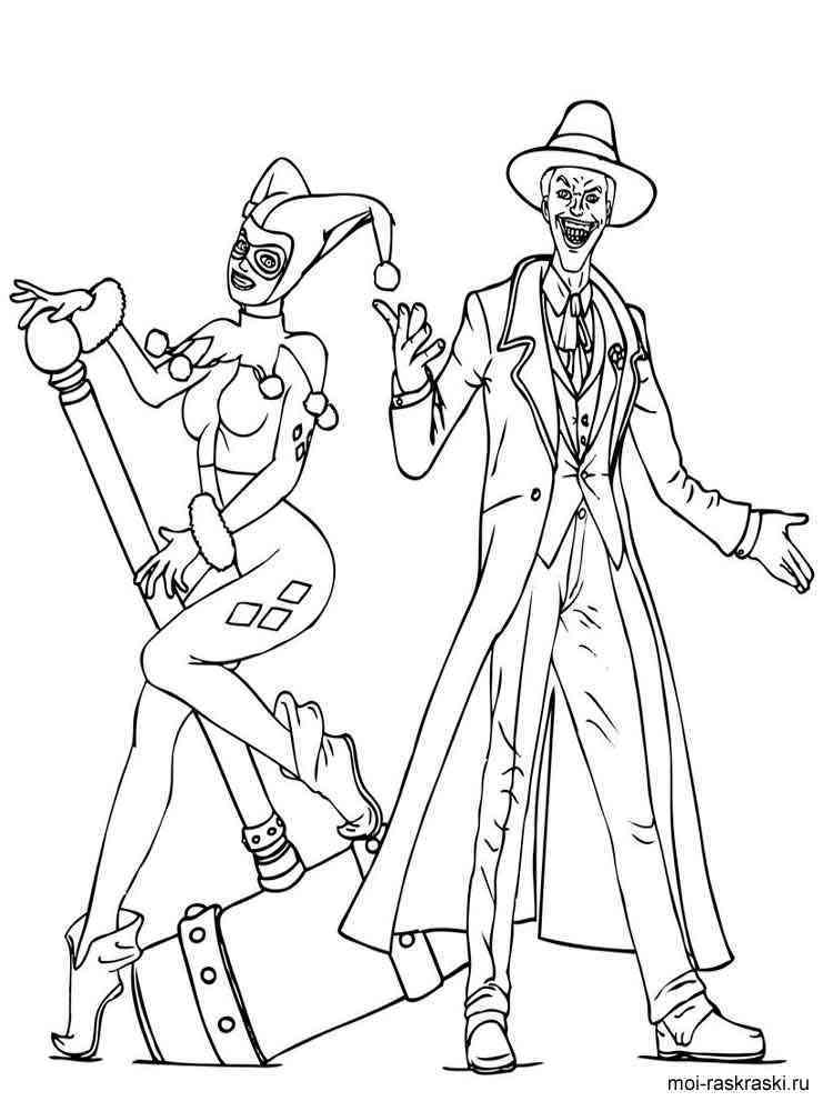 20 Free Printable Harley Quinn Coloring Pages Harley Quinn Coloring 