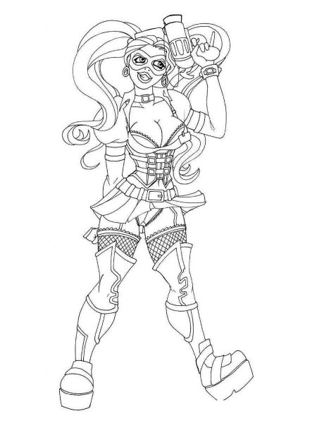 Harley Quinn coloring pages