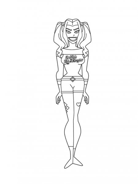 Harley Quinn coloring pages