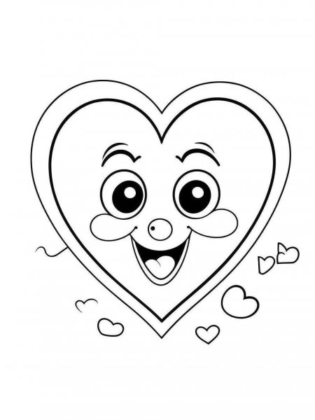 Heart coloring pages