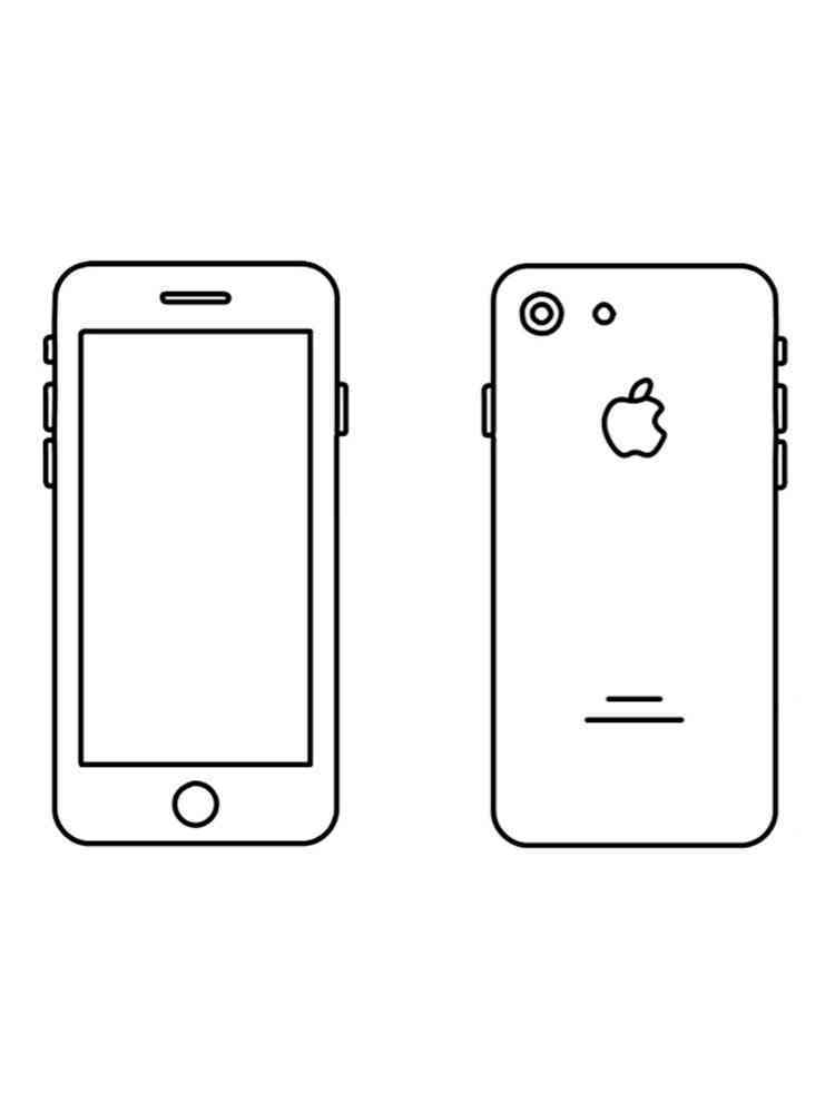 Iphone Coloring Page