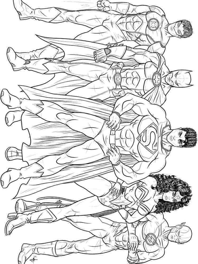 Justice League Coloring Pages