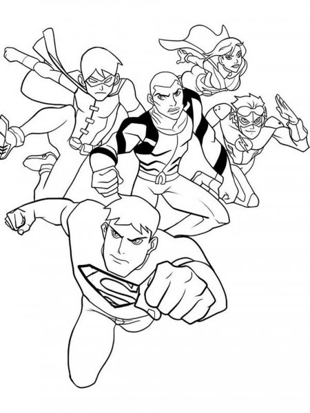 Justice League coloring pages