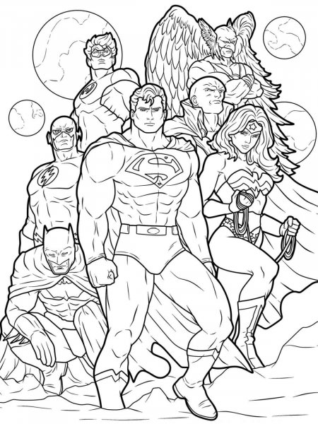 Justice League coloring pages